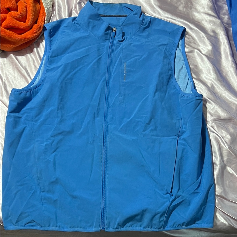 Men's Blue Sleeveless Jacket